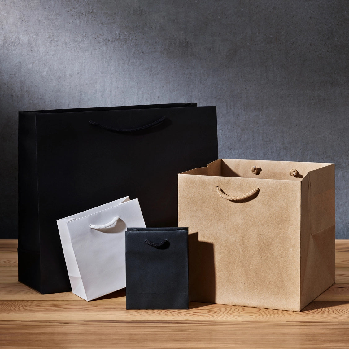 Luxe kraft papieren draagtas