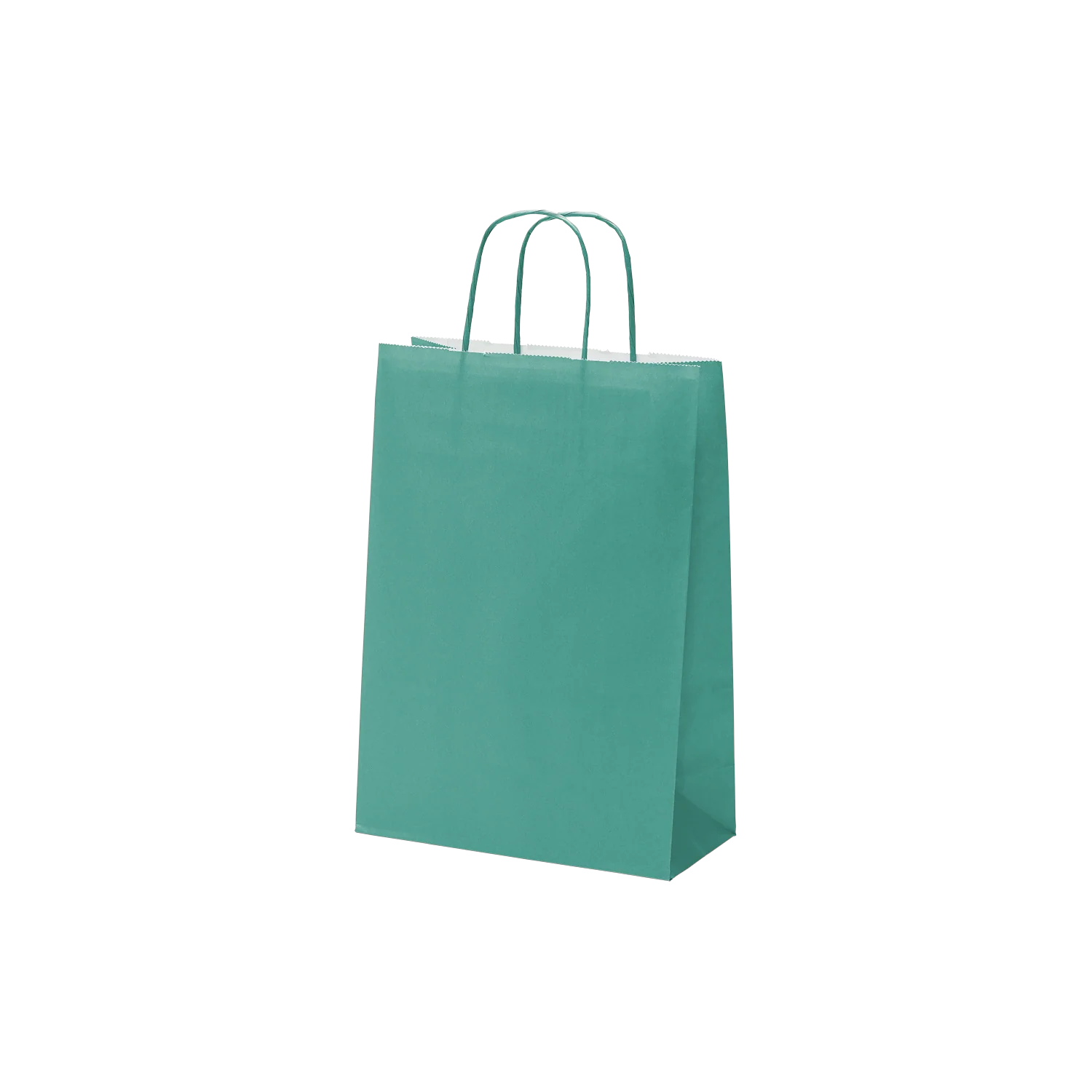 Papieren draagtas met gedraaid papieren handvat