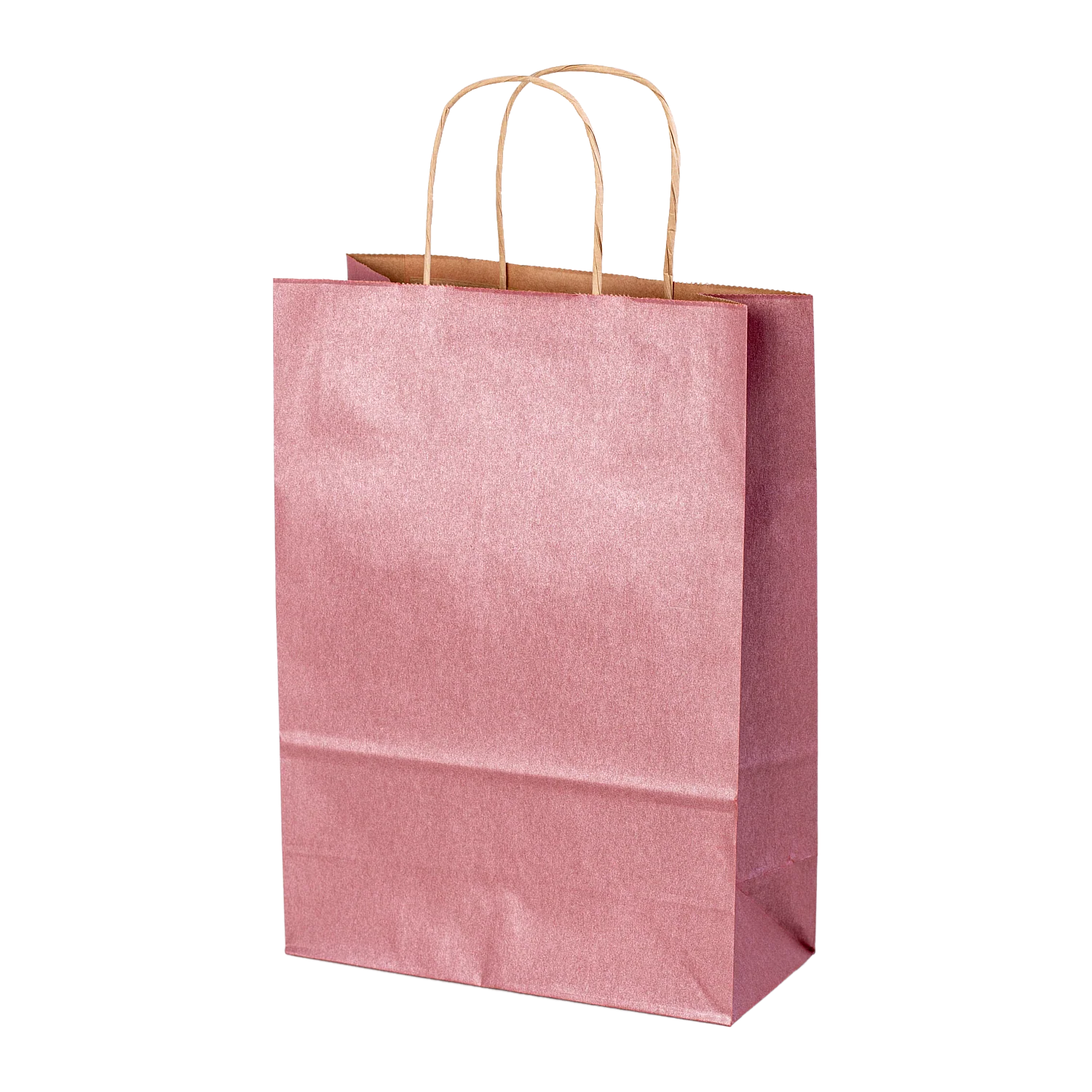 Papieren draagtas met gedraaid papieren handvat
