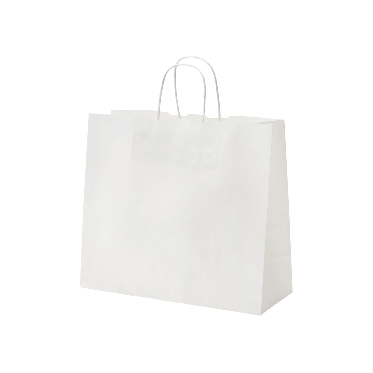 Papieren draagtas met gedraaid papieren handvat