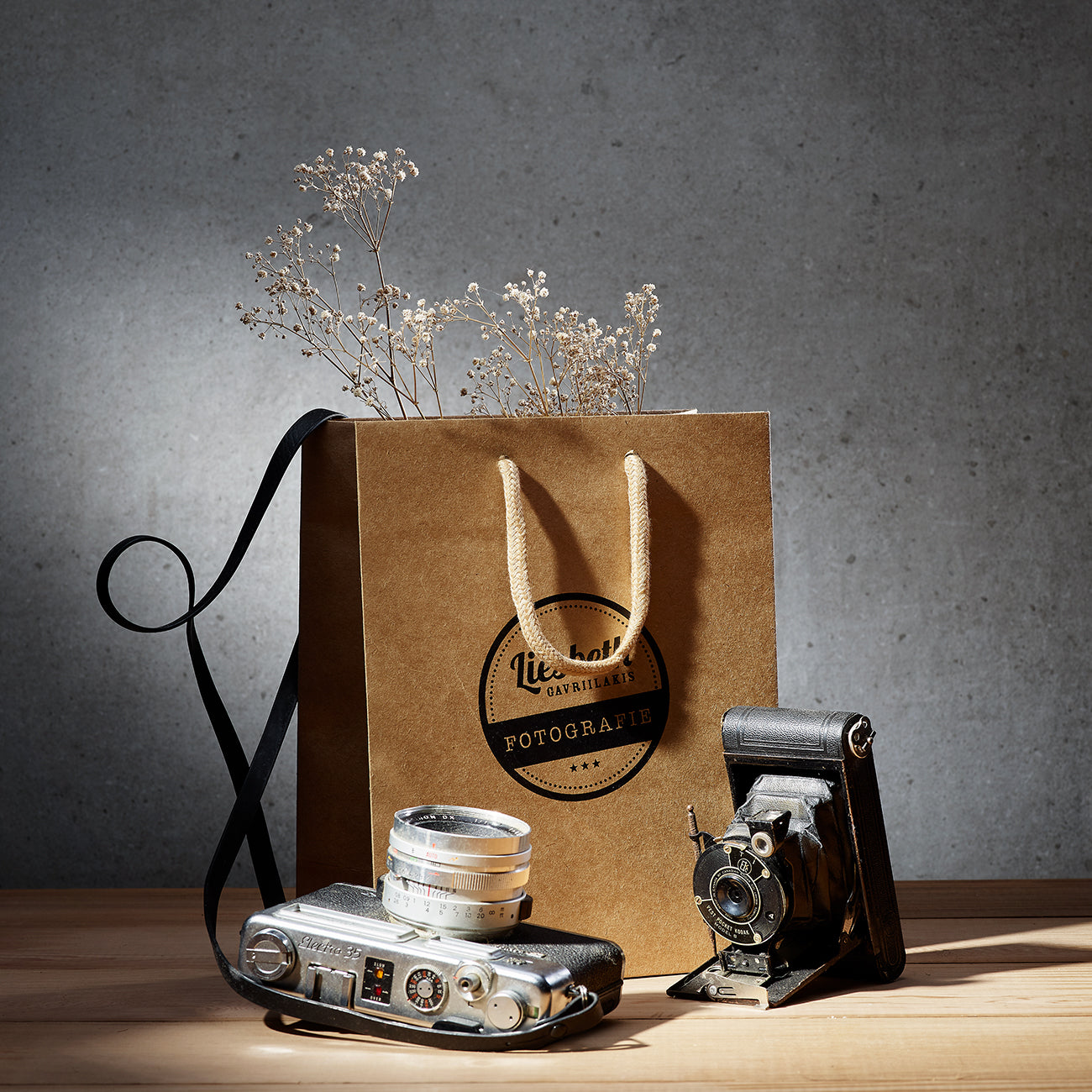 Luxe kraft papieren draagtas Bedrukt