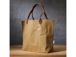 10 Washable paper bag - 49x41   2x7 5   3 cm - Natural brown