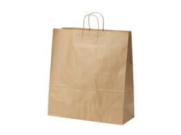 Brown paper bags with twisted handle