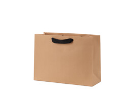 Luxury kraft paper bags with black ribbons