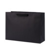 5 x10 Luxe kraft pap. draagtas met zwarte linten - 54 18x40cm - Died Black