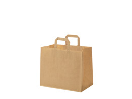 Paper TakeAway bags with flat handle