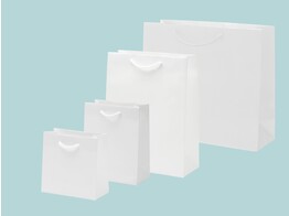 Luxury white kraft paper bags