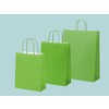 Lime green paper bags with twisted paper handle