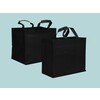 Black NW shoppingbags with reinforcements