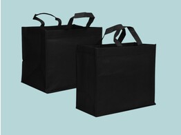 Black NW shoppingbags with reinforcements