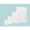 Mat laminated white paper gift pouches