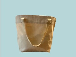 Canvas  Shopping bag with bottomgusset